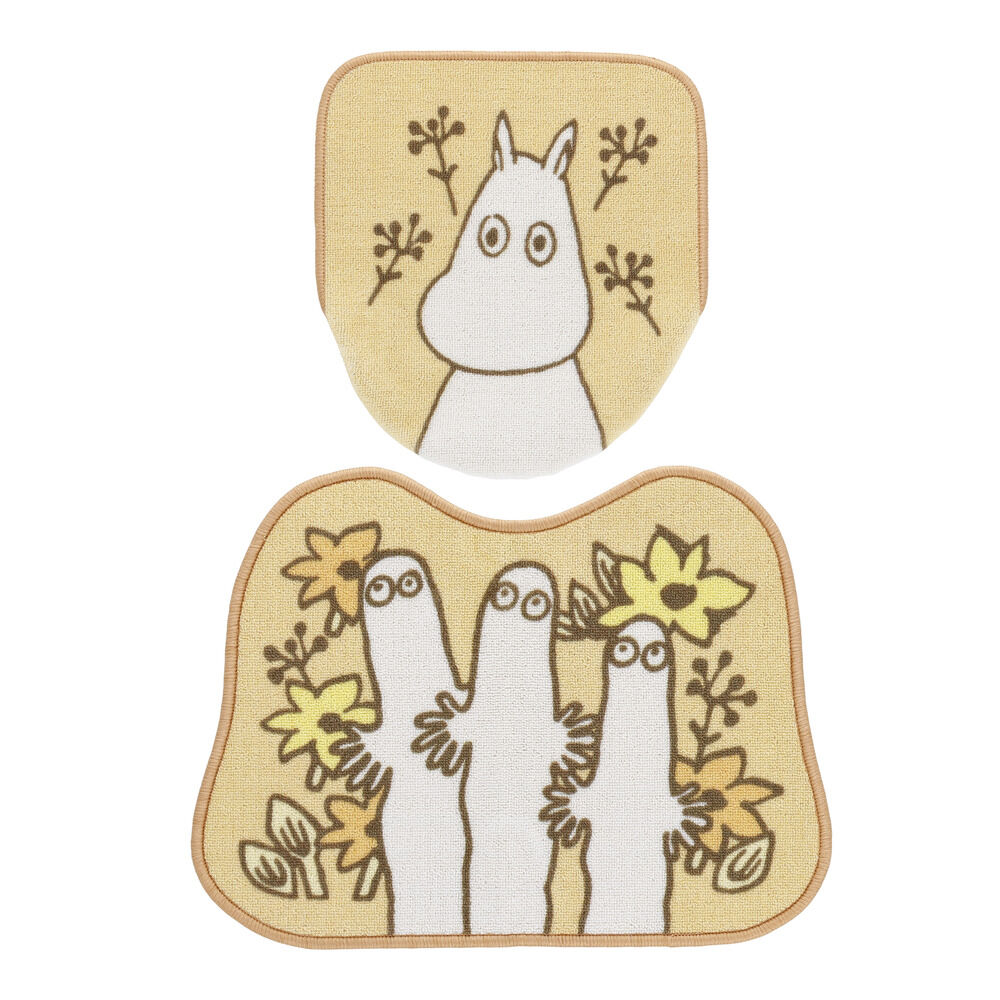 BACKYARD FAMILY「トイレマット セット キャラクター 通販 トイレマットセット トイレカバー 2点セット ふたカバー」|トイレタリー・ランドリーグッズ|ブルー1