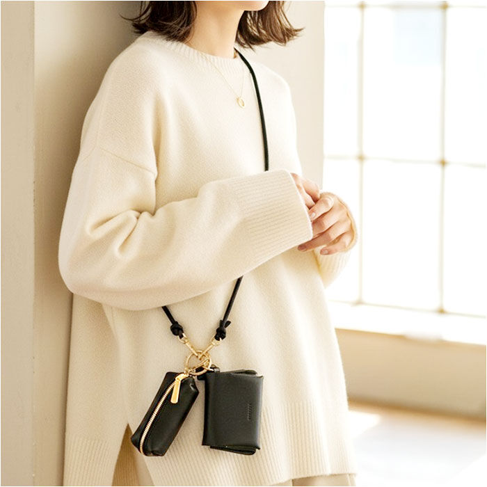 BACKYARD FAMILY「Rename ストラップ付 財布 通販 リネーム RSL24080 二つ折り財布」|財布|