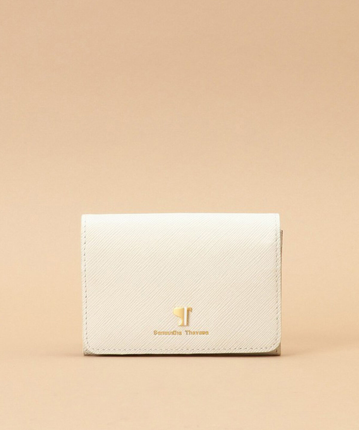 Samantha Thavasa「Pomme d'espoir ポムディスポワール バイカラーカードケース」|名刺入れ・カードケース|オフホワイト