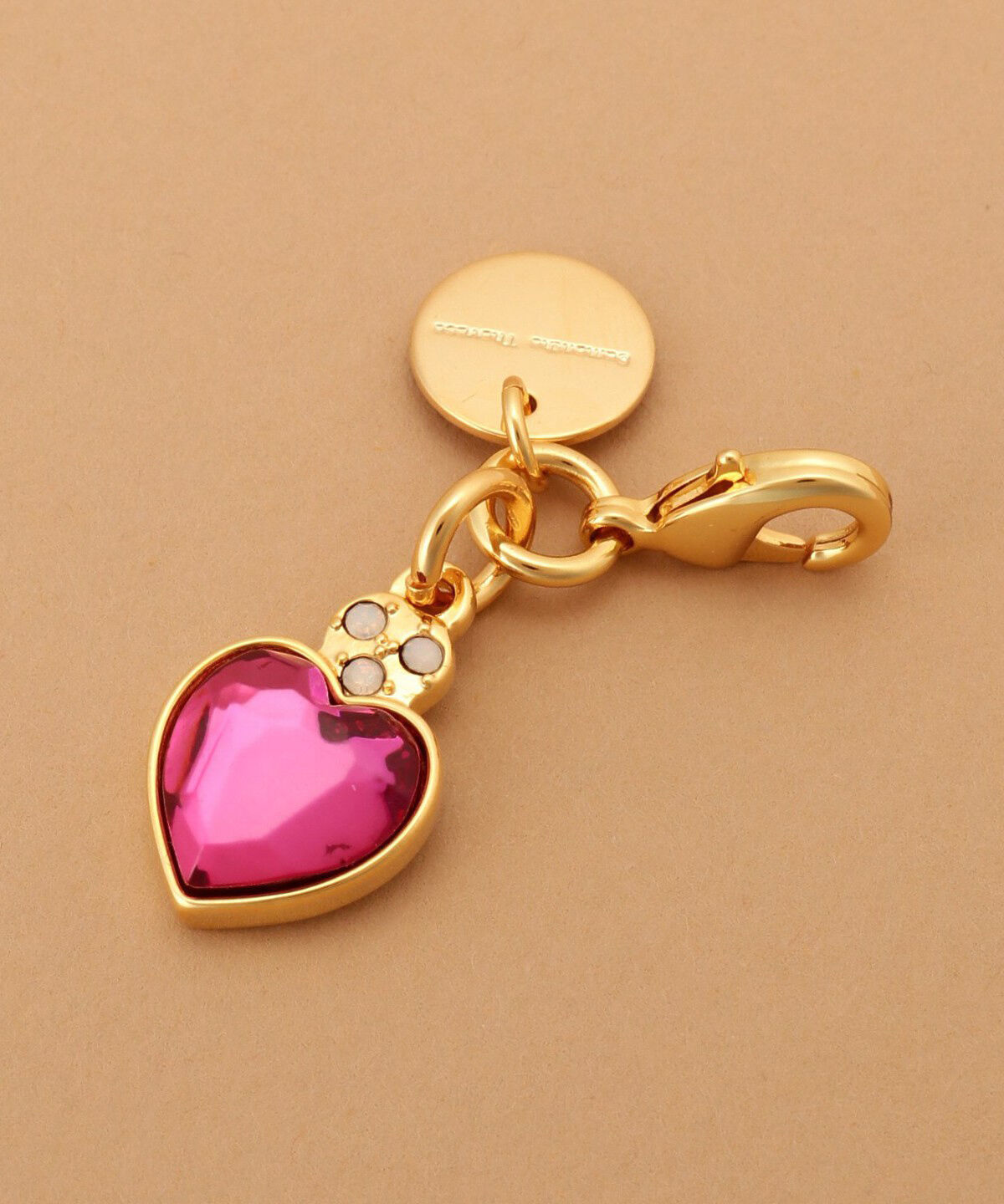 Samantha Thavasa「ハートビジュー　ファスナーチャーム」|チャーム・キーホルダー|ピンク