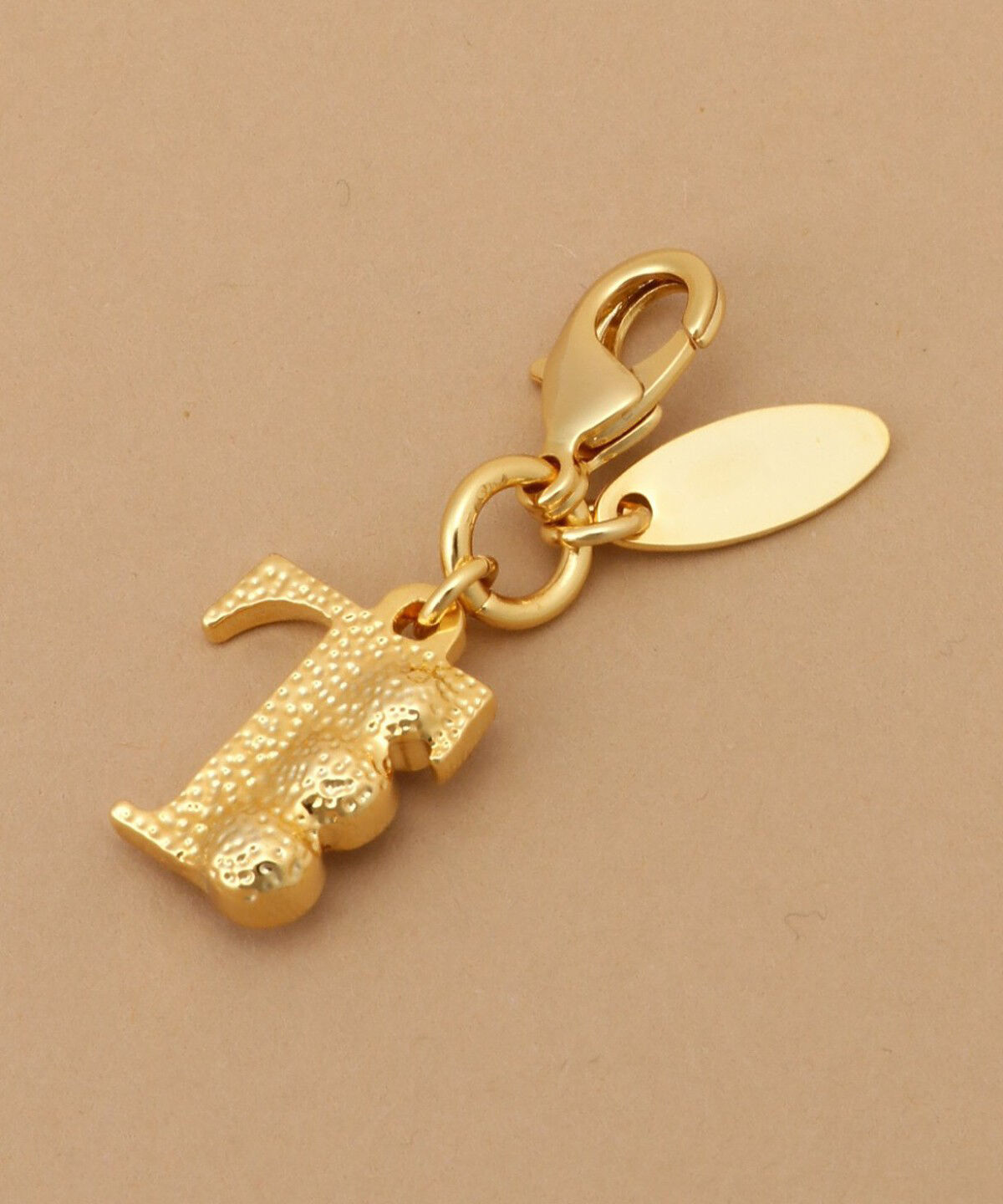 Samantha Thavasa「ビジューイニシャル ファスナーチャーム T」|チャーム・キーホルダー|