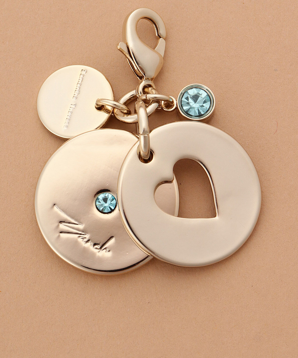 Samantha Thavasa「バースデーストーンカラービジューファスナーチャーム（3月）」|チャーム・キーホルダー|