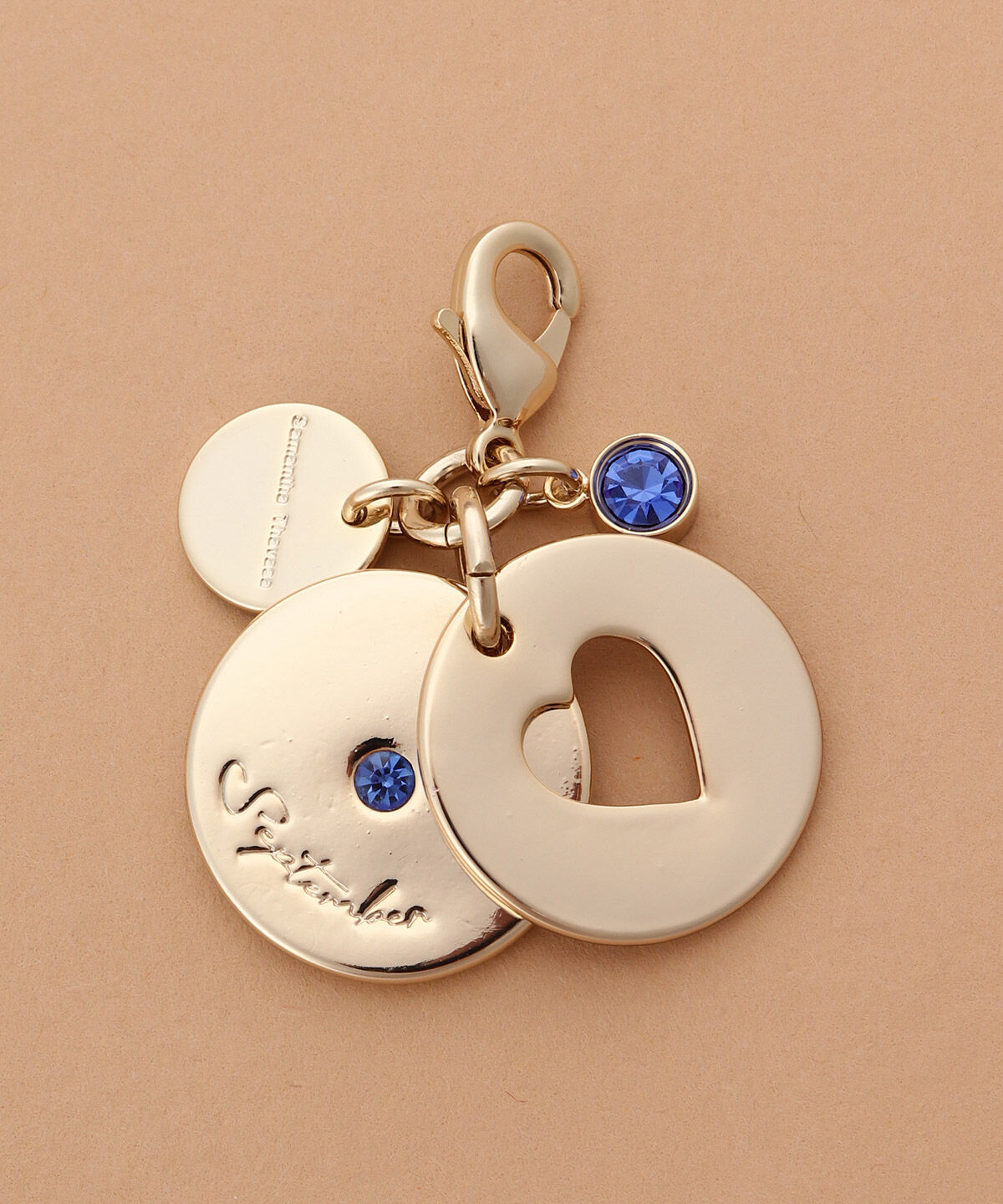 Samantha Thavasa「バースデーストーンカラービジューファスナーチャーム（9月）」|チャーム・キーホルダー|