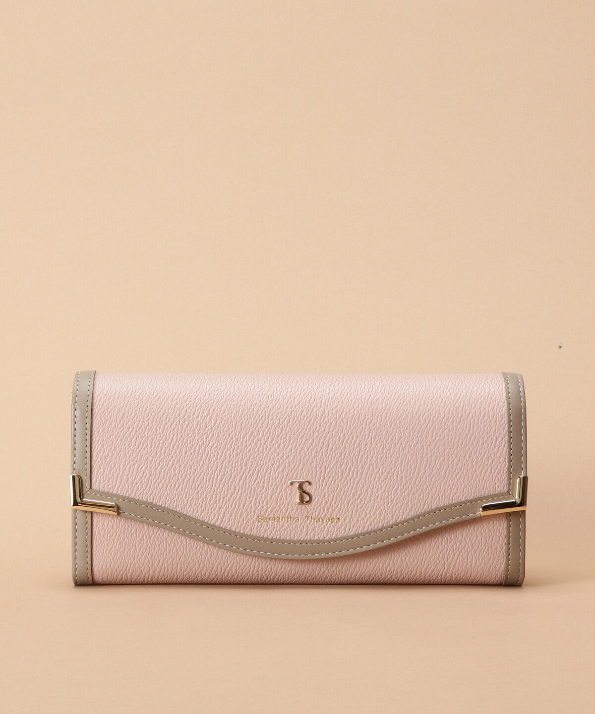 Samantha Thavasa「バイカラーエッジ 長財布」|財布|ﾋﾟﾝｸﾍﾞｰｼﾞｭ