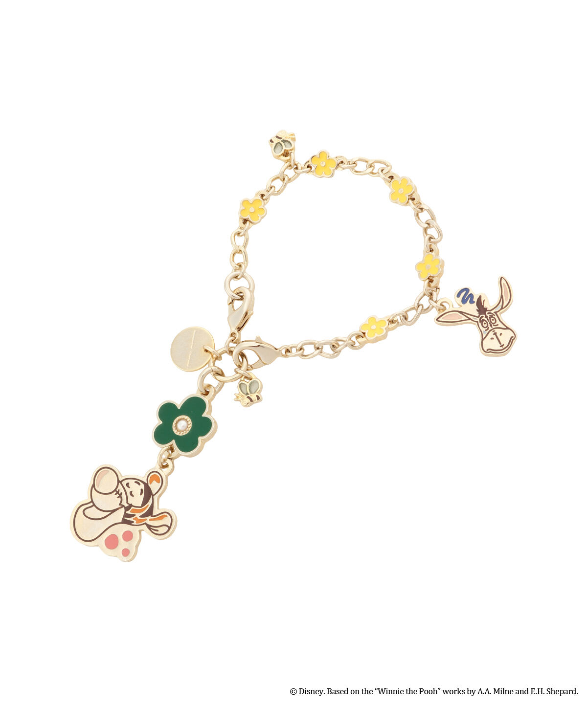 Samantha Thavasa「『くまのプーさん』コレクション 2wayチャーム（ティガー＆イーヨー）」|チャーム・キーホルダー|ゴールド