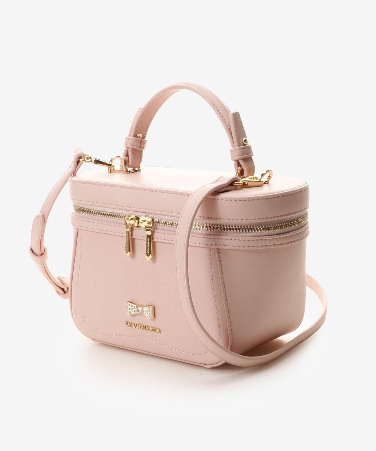 Samantha Vega「ビジューリボンバニティバック」|ハンドバッグ|