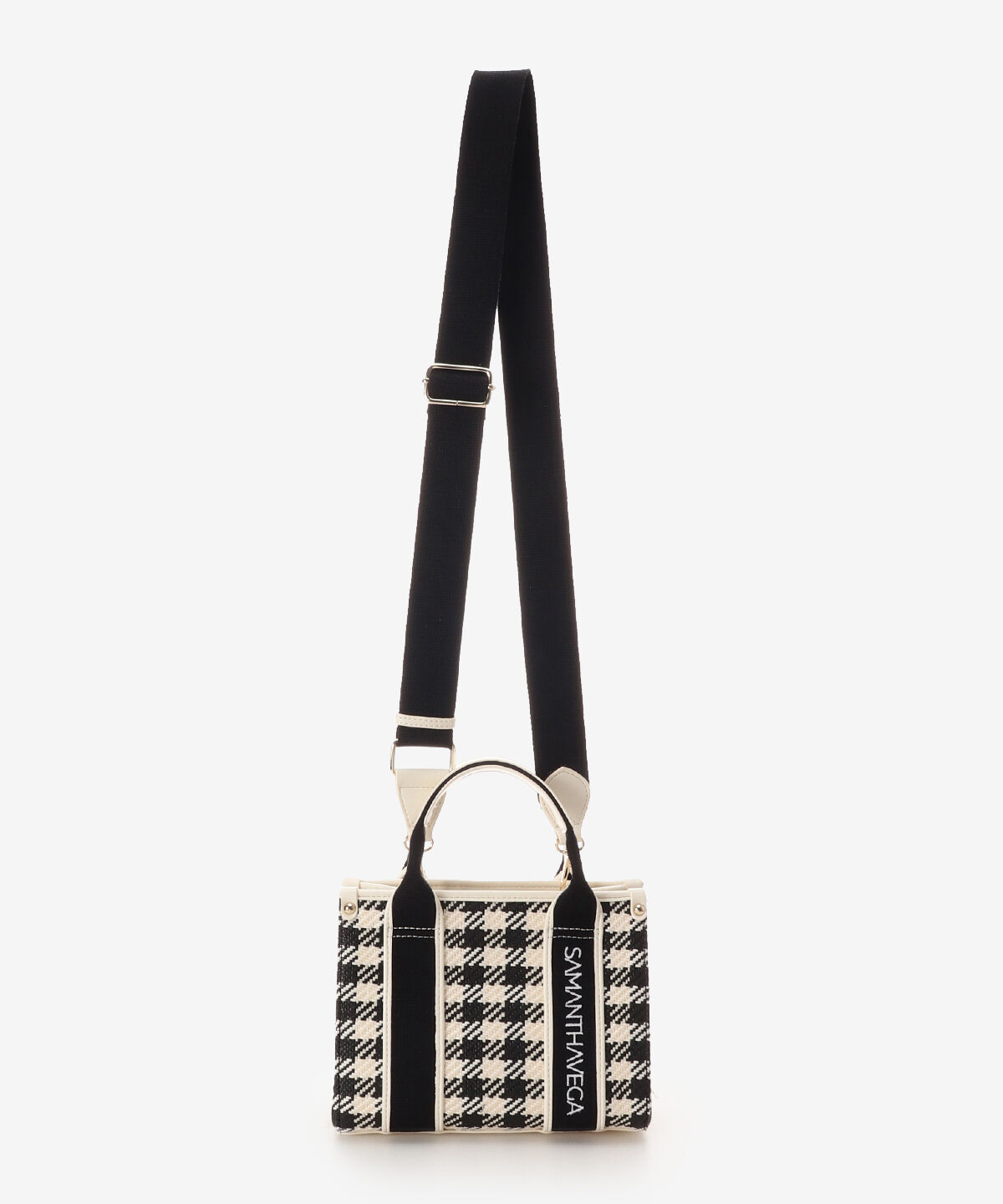 Samantha Vega「ロゴテープギンガムチェックショルダーバッグ（ミニ）」|ショルダー・メッセンジャー|