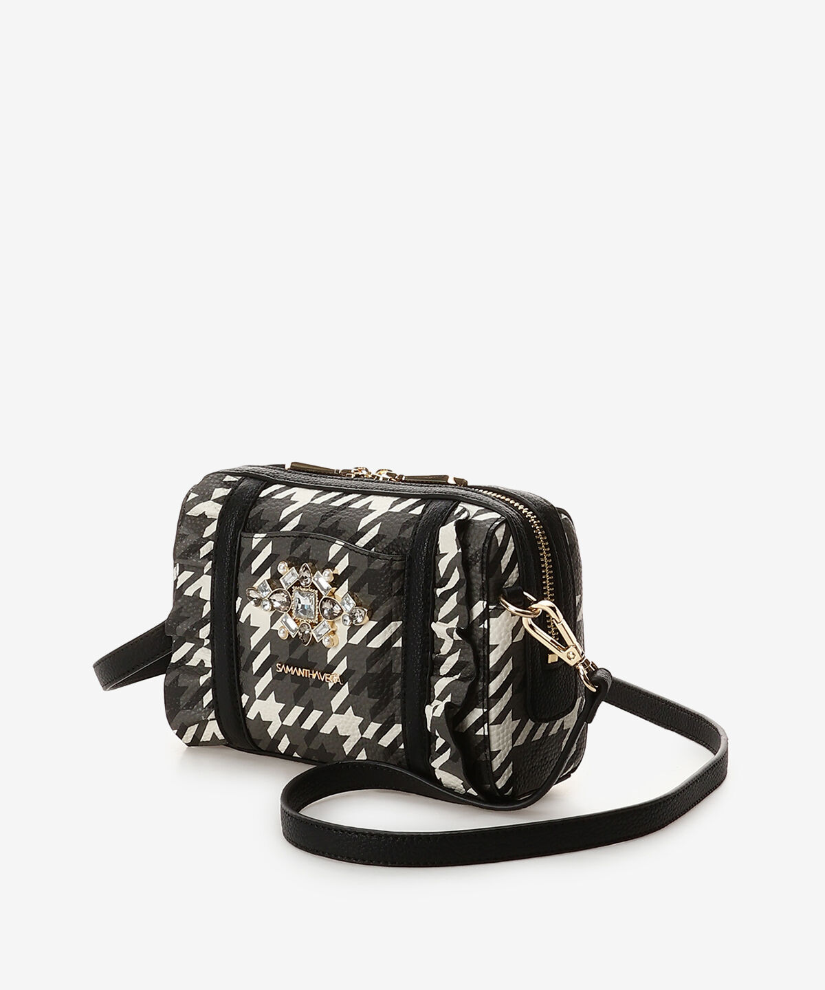 Samantha Vega「チェックビジューフリルショルダーバッグ」|ショルダー・メッセンジャー|