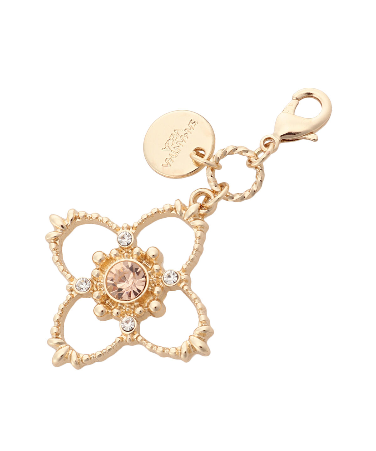 Samantha Vega「ビジューフラワーバッグチャーム」|チャーム・キーホルダー|