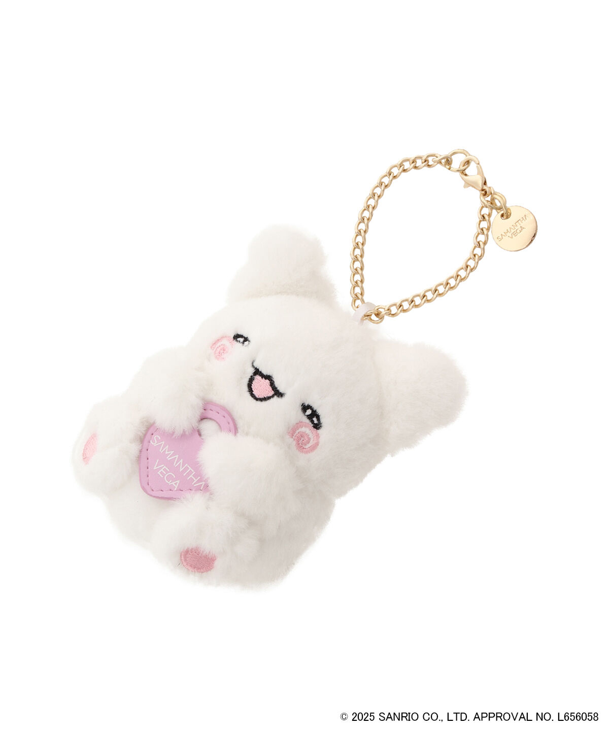 Samantha Vega「「はなまるおばけ」ぬいぐるみチャーム」|チャーム・キーホルダー|ホワイト