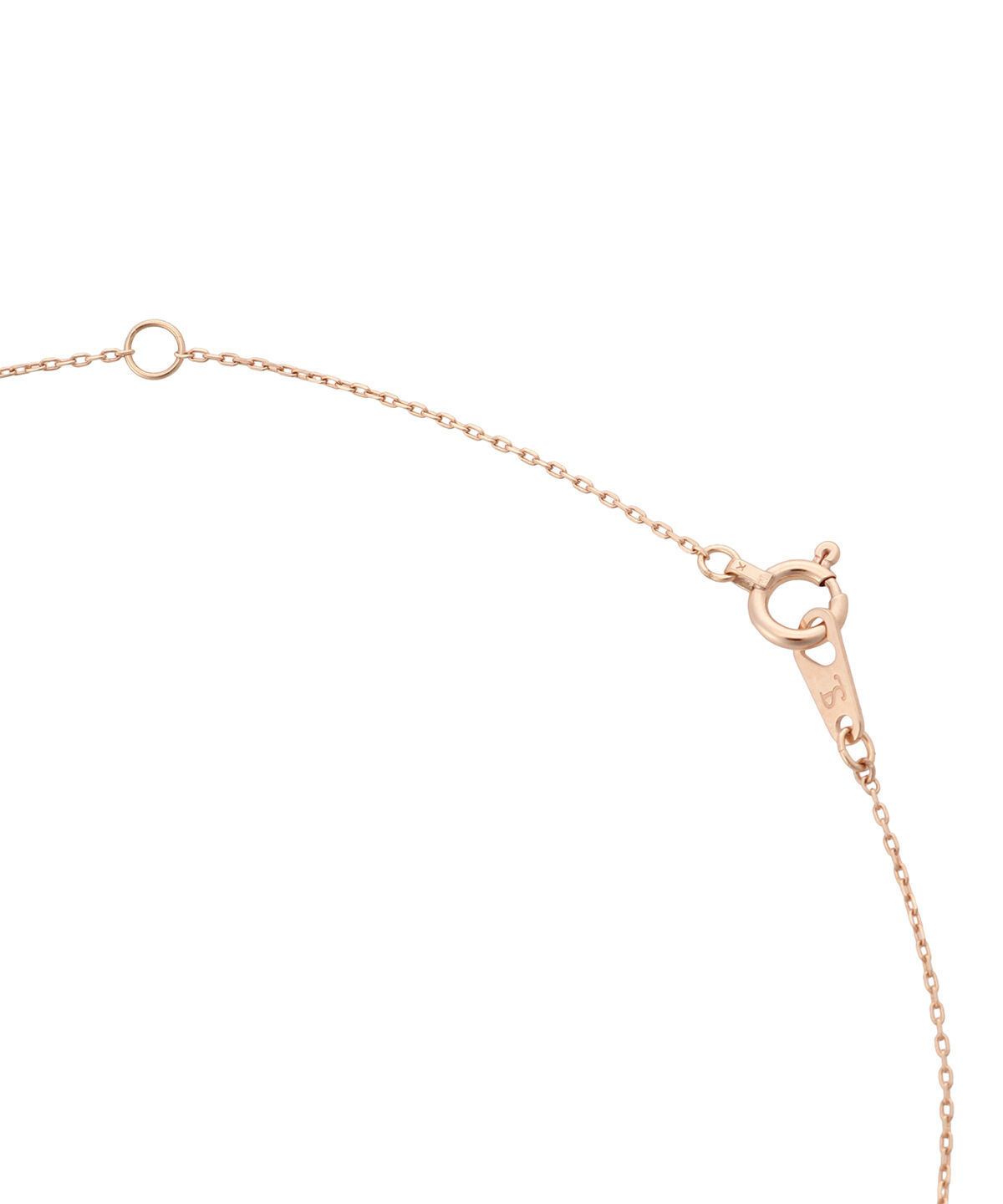 Samantha Tiara「K10PG リボンネックレス≪1月 誕生石≫」|ネックレス|