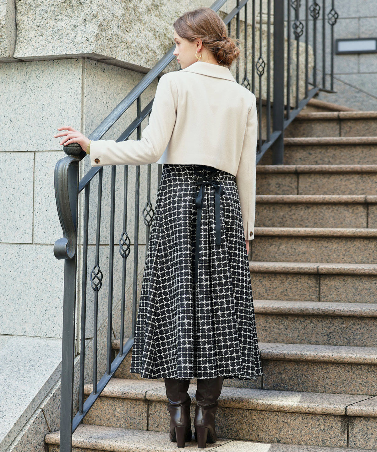 アンドクチュール「ウールメルトンショートジャケットコート」|その他|