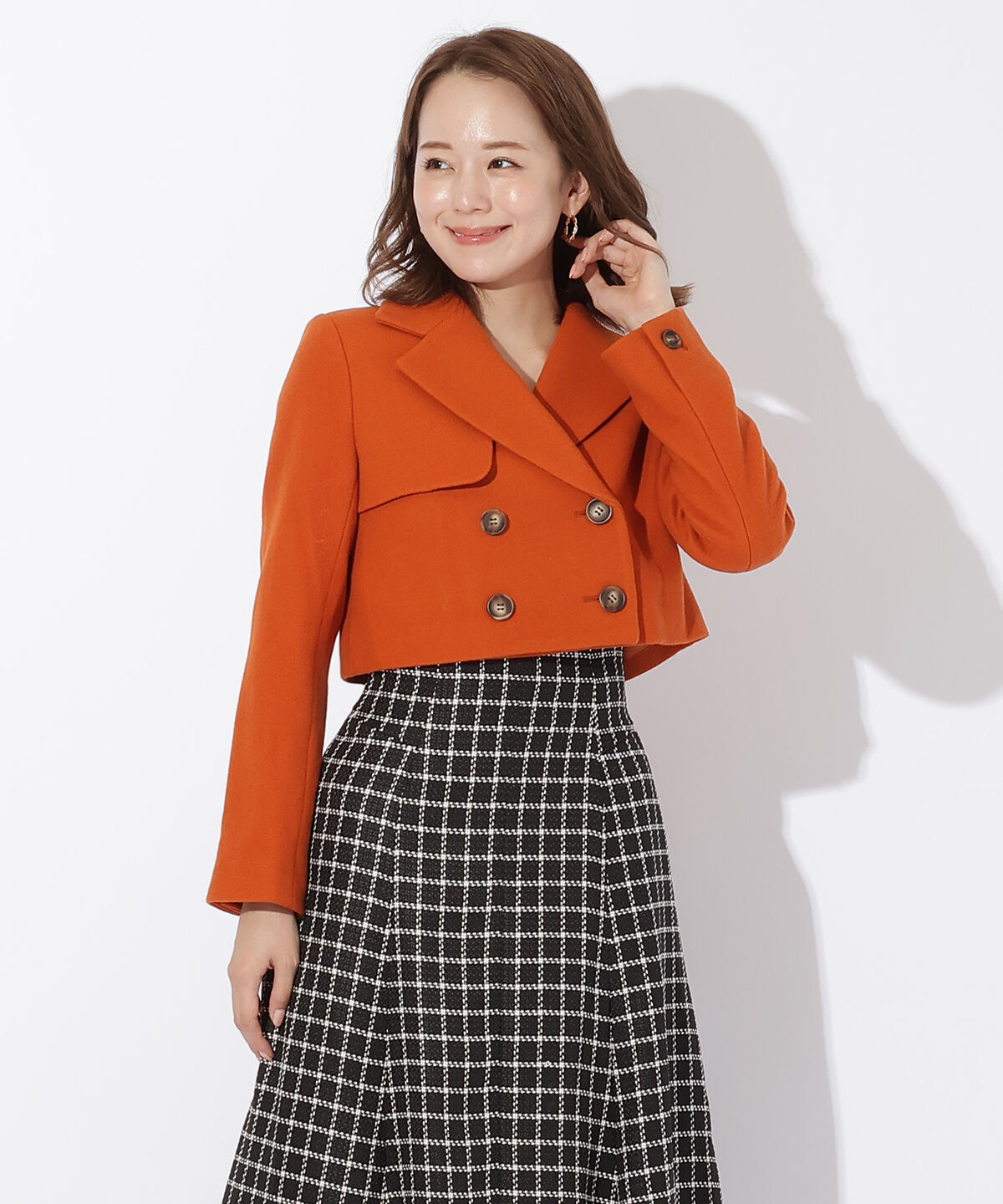 アンドクチュール「ウールメルトンショートジャケットコート」|その他|