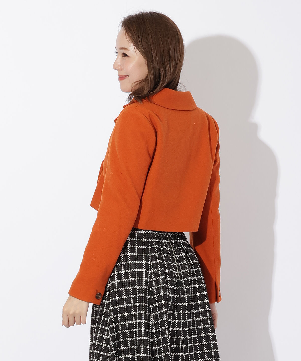 アンドクチュール「ウールメルトンショートジャケットコート」|その他|