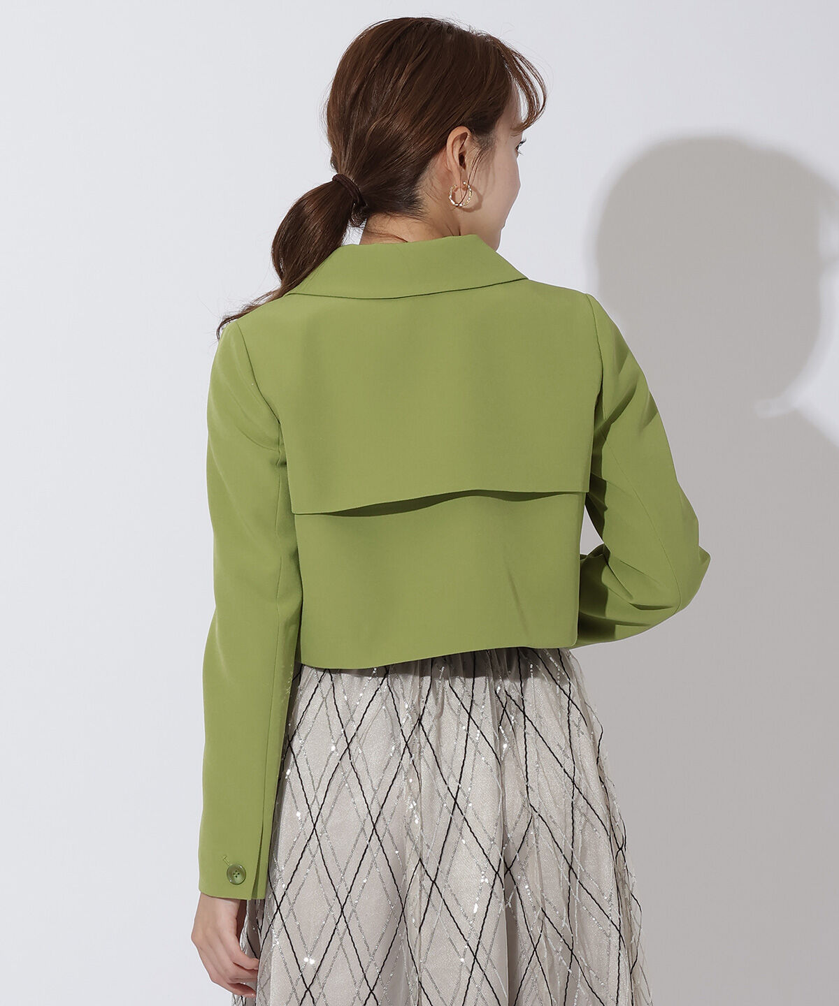 アンドクチュール「ダブルクロスショートトレンチ」|トレンチコート|