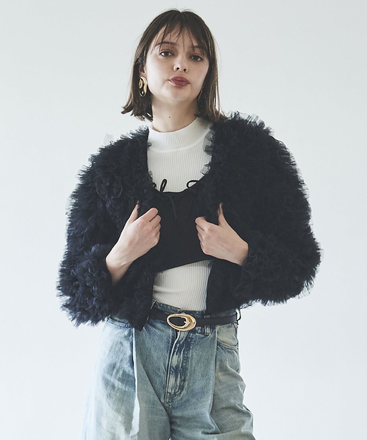 アンドクチュール「チュールフリルジャケット」|その他|