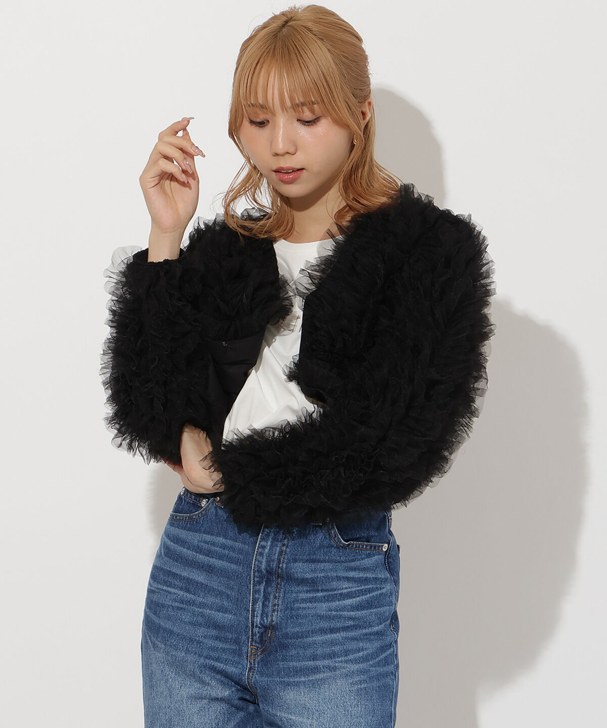 アンドクチュール「チュールフリルジャケット」|その他|