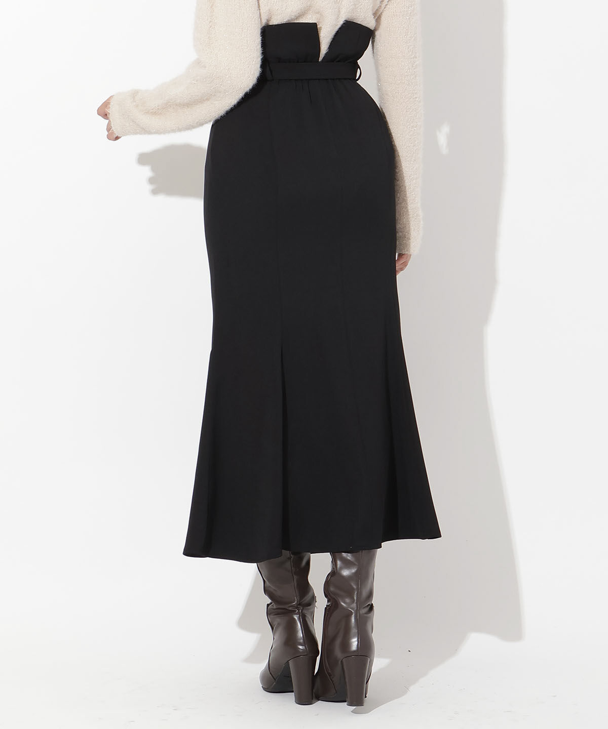 アンドクチュール「ウエスト折り返しマーメイドスカート」|スカート|