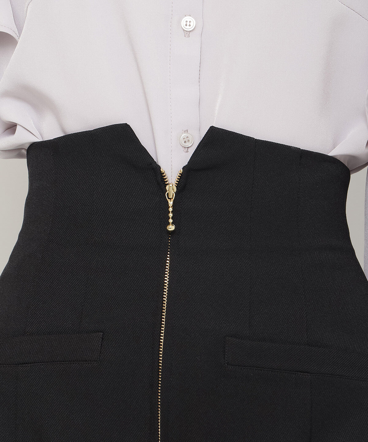 アンドクチュール「フロントジップマーメイドスカート」|スカート|