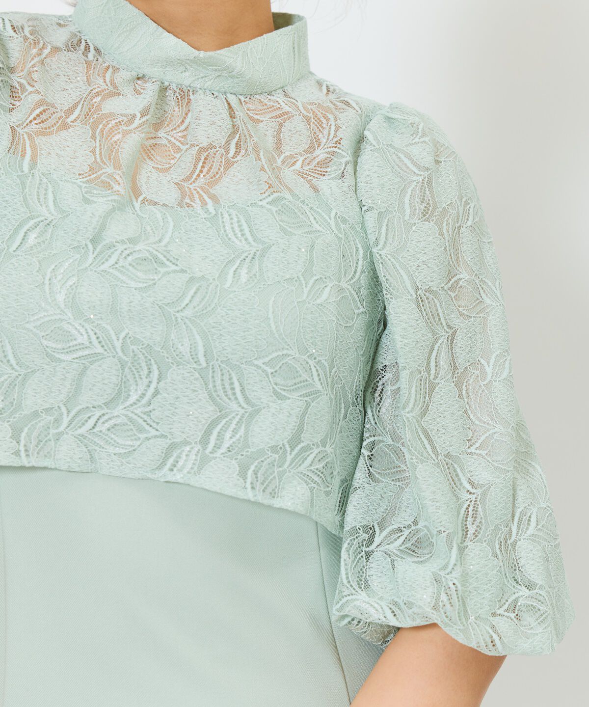 アンドクチュール「リーフレースレイヤードレス」|ドレス|