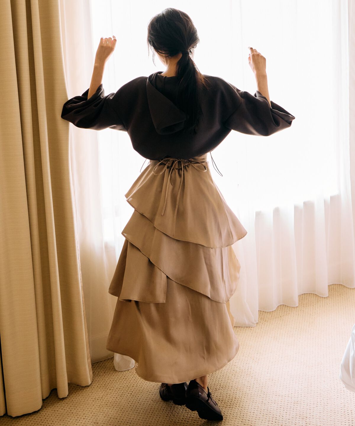 アンドクチュール「ダンボールポンチパーカー」|パーカー|