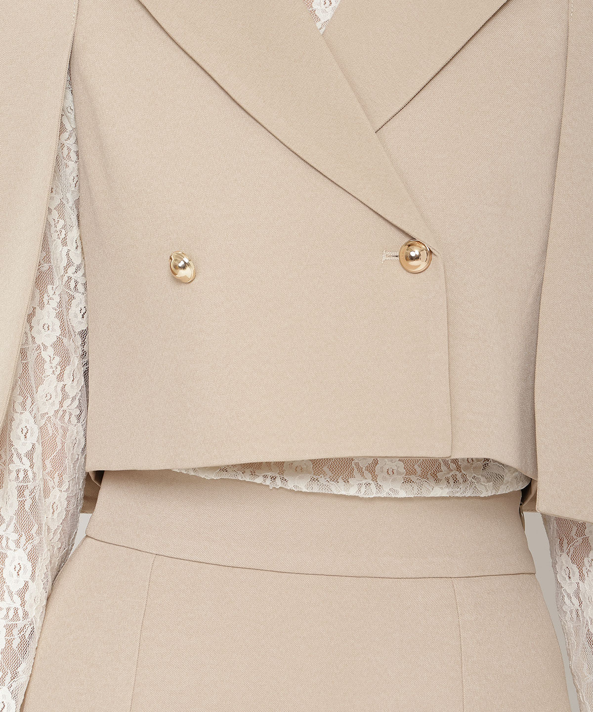 REDYAZEL「ケープ風ショートジャケット」|テーラードジャケット|