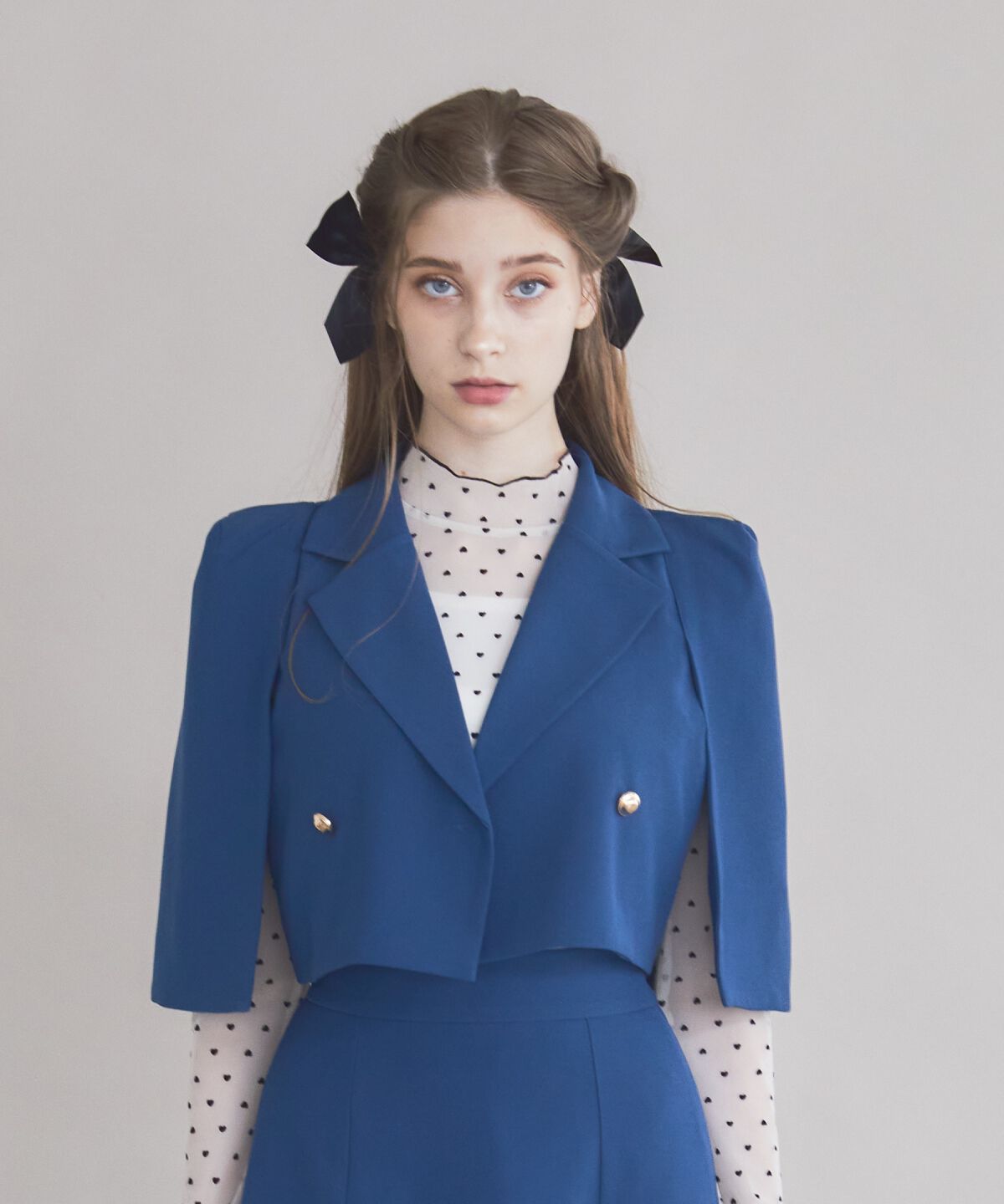 REDYAZEL「ケープ風ショートジャケット」|テーラードジャケット|