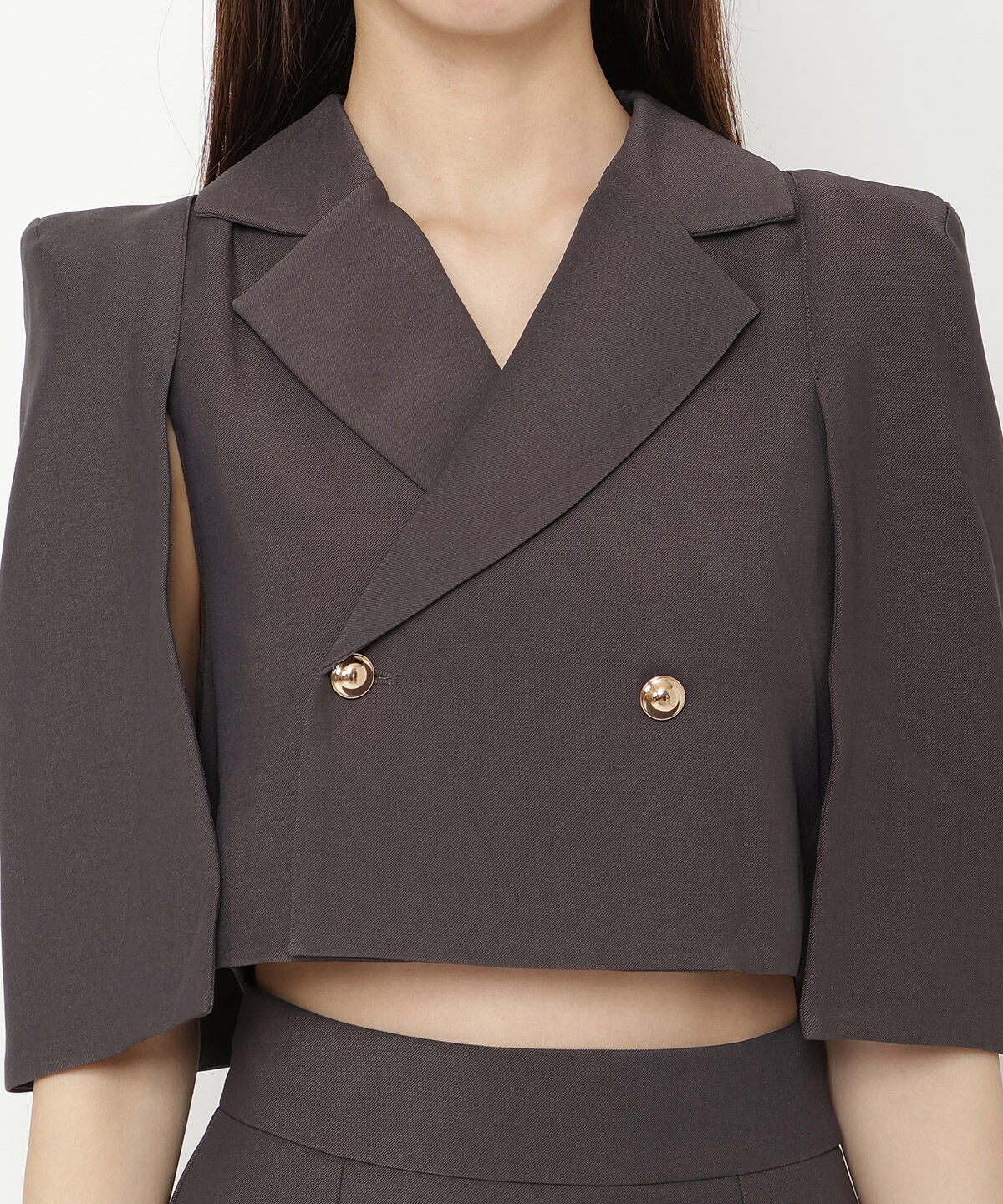 REDYAZEL「ケープ風ショートジャケット」|テーラードジャケット|