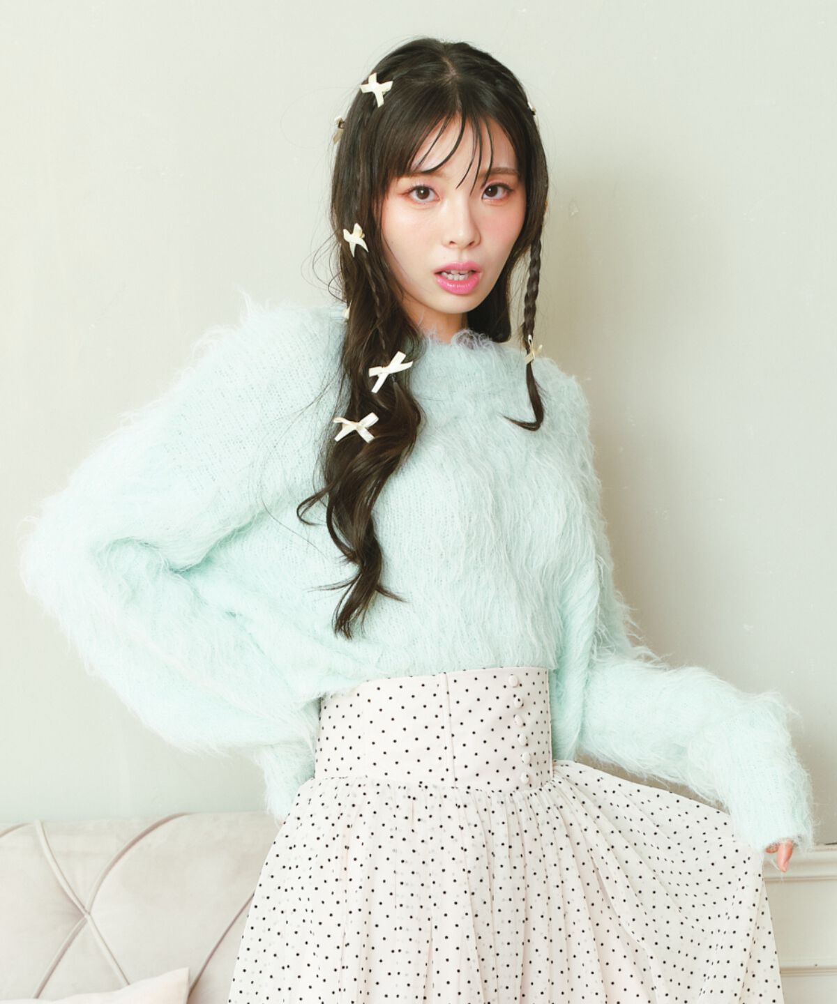 REDYAZEL「シャギーニット」|ニット・セーター|ミント