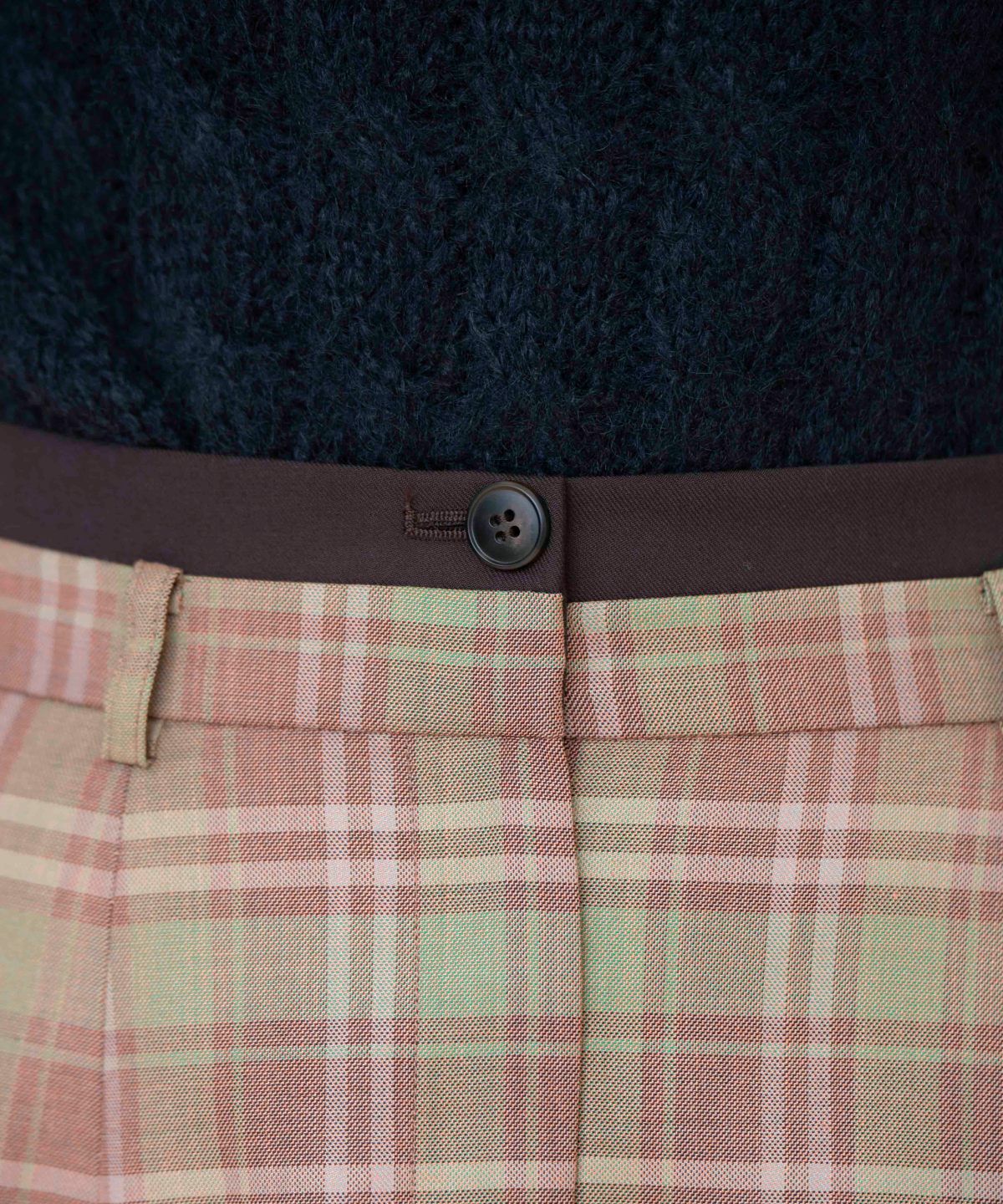 REDYAZEL「ボックスタックチェックスカート」|フレア|