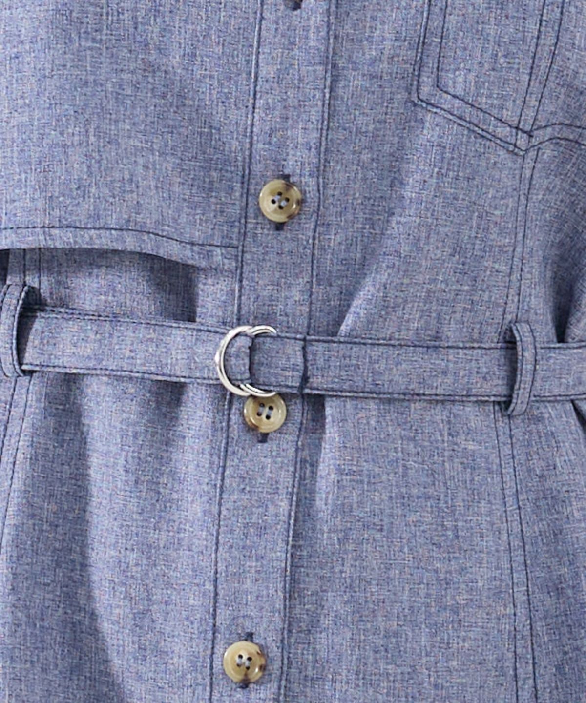 REDYAZEL「バイカラーステッチアシメデザイン半袖ミニワンピース」|ワンピース|