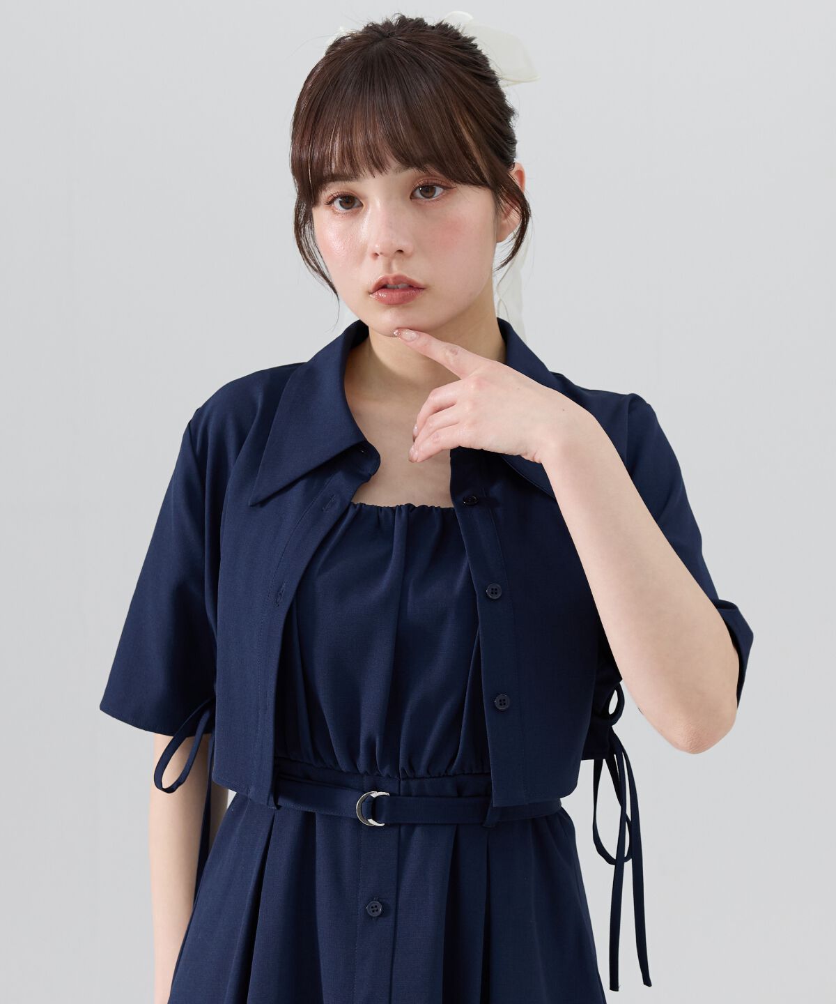 REDYAZEL「半袖シャツ＆キャミワンピースセット」|ワンピース|