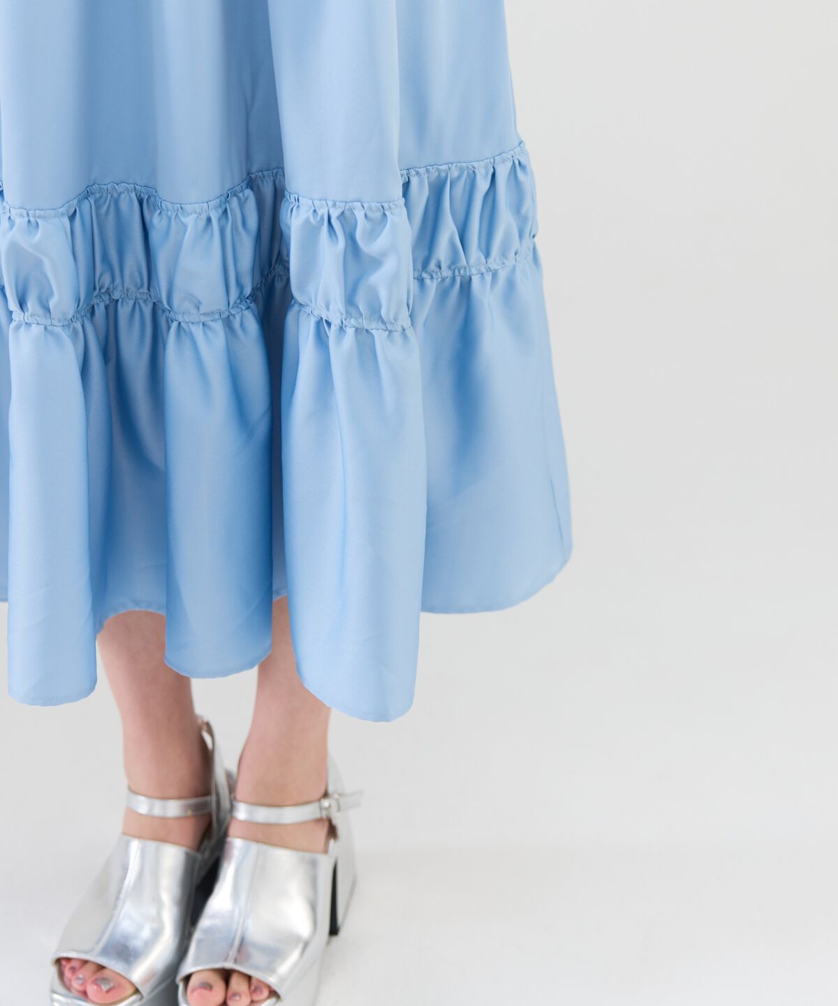 REDYAZEL「シャーリングオープンショルダーワンピース」|ワンピース|