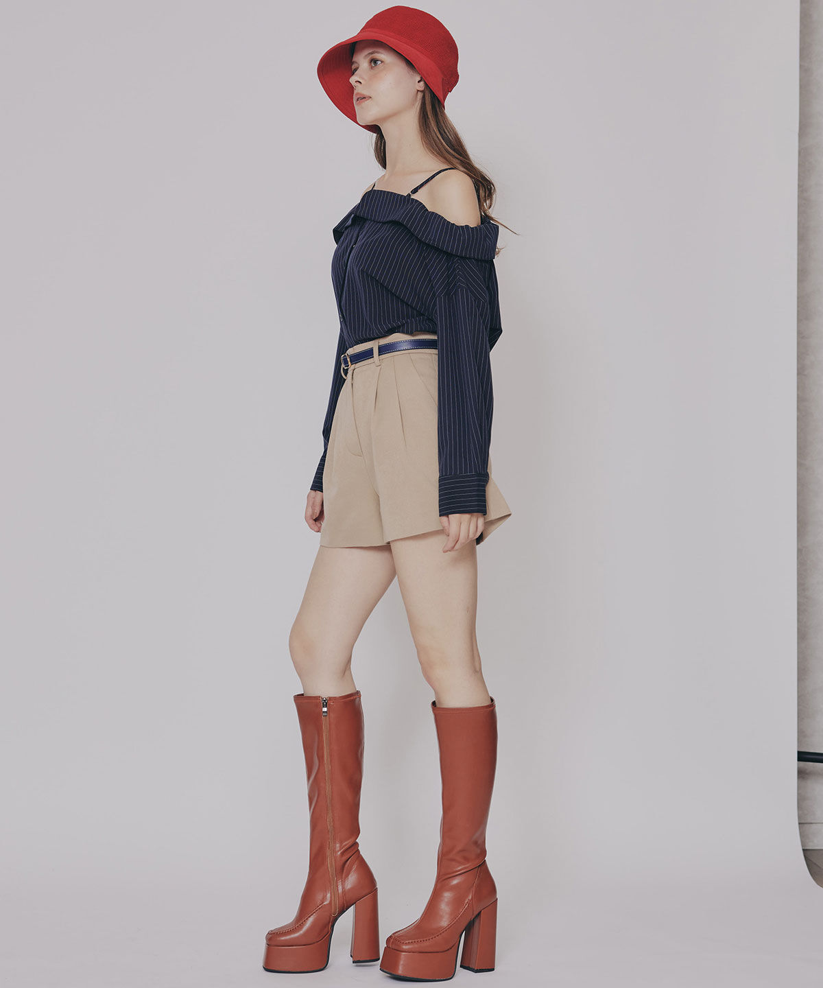 REDYAZEL「スクエアタイツロングブーツ」|ショートブーツ|