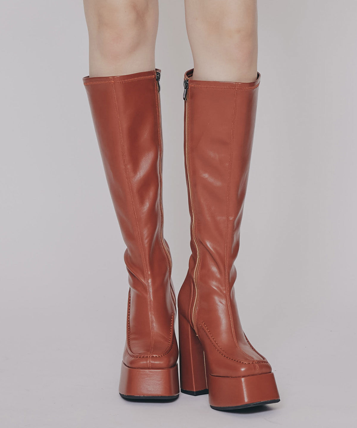 REDYAZEL「スクエアタイツロングブーツ」|ショートブーツ|