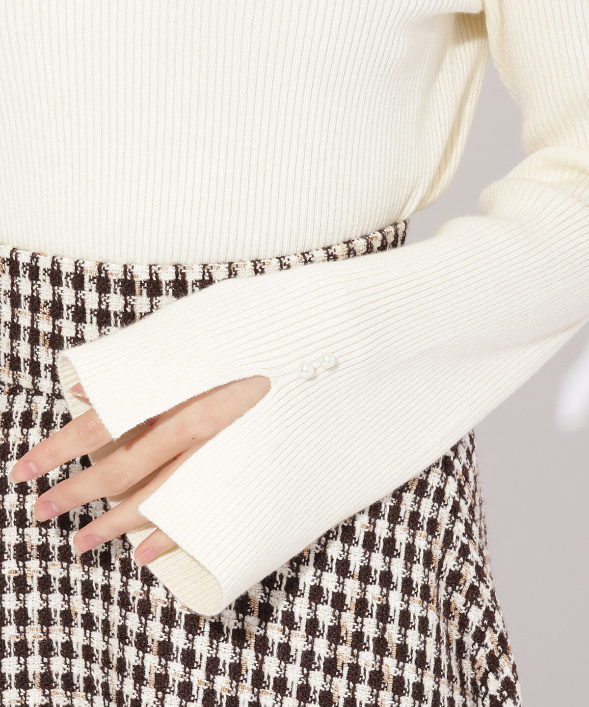 WILLSELECTION「ハートネックフレアスリーブプルオーバー」|ニット・セーター|