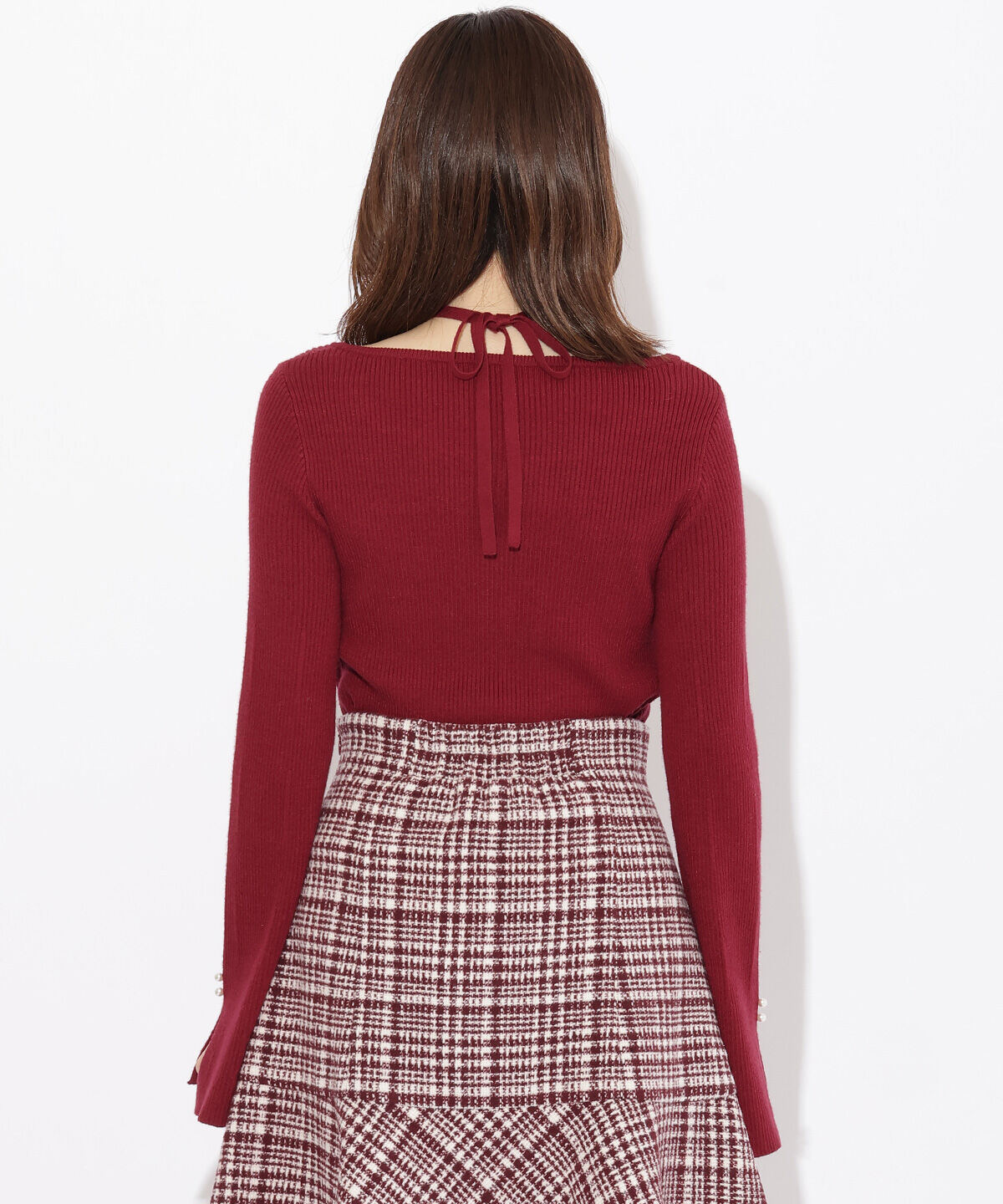 WILLSELECTION「ハートネックフレアスリーブプルオーバー」|ニット・セーター|