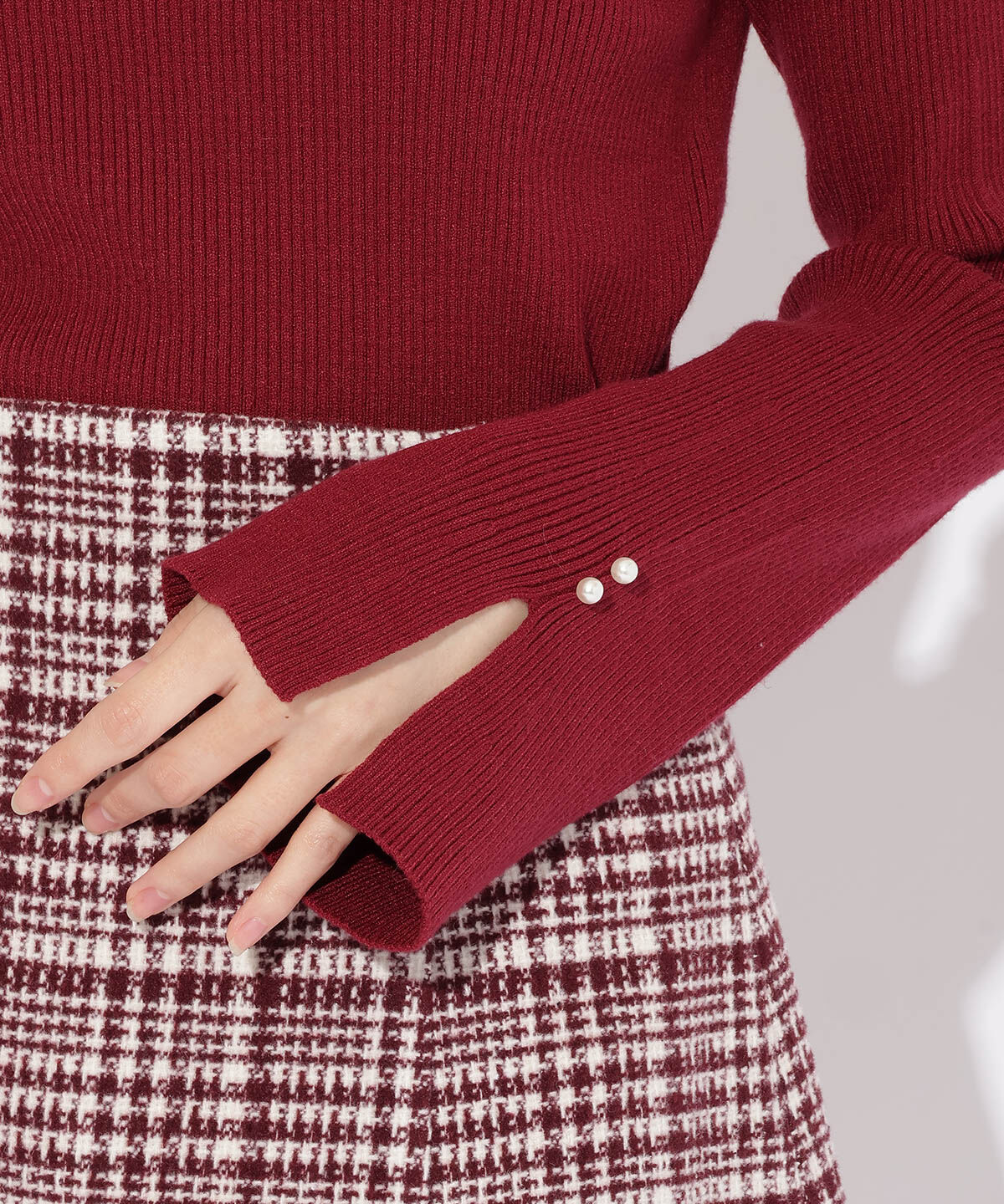 WILLSELECTION「ハートネックフレアスリーブプルオーバー」|ニット・セーター|