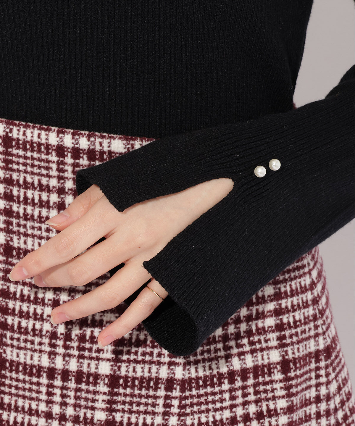 WILLSELECTION「ハートネックフレアスリーブプルオーバー」|ニット・セーター|