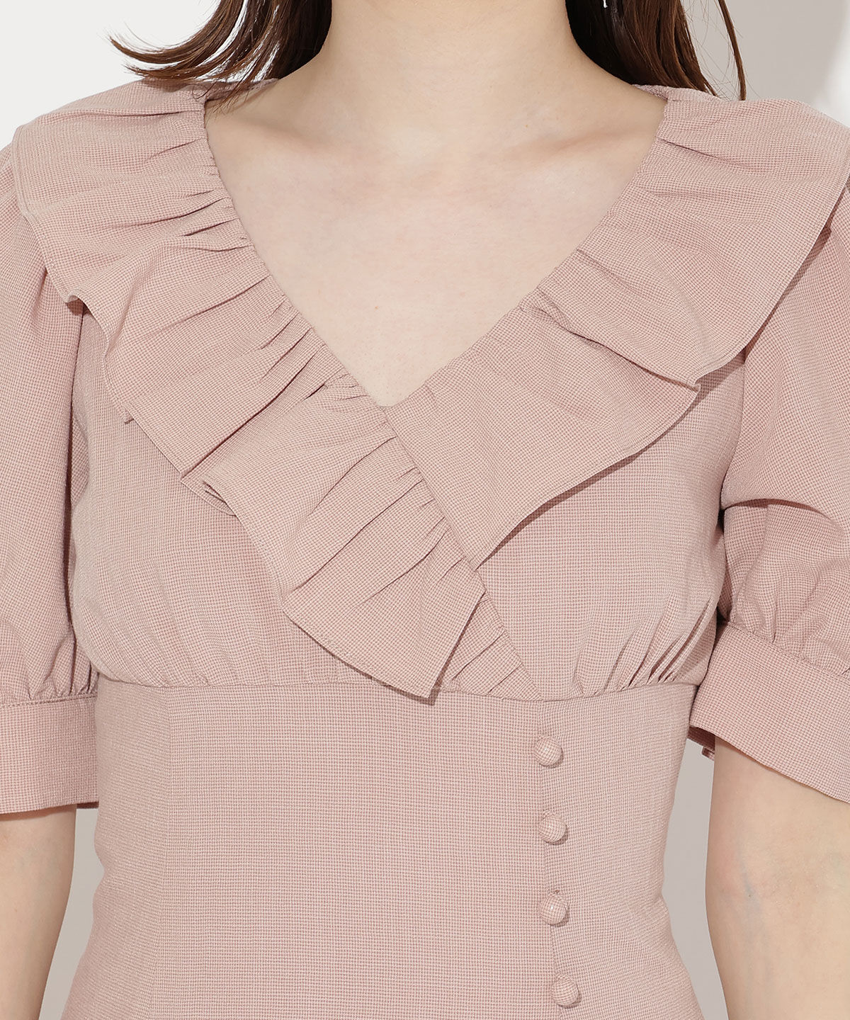 WILLSELECTION「フリルカシュクールフレアワンピース」|ワンピース|