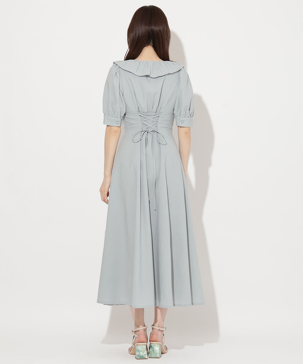 WILLSELECTION「フリルカシュクールフレアワンピース」|ワンピース|