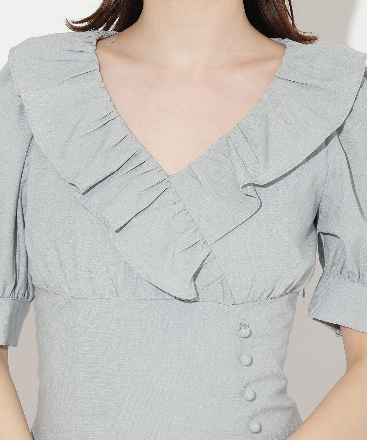 WILLSELECTION「フリルカシュクールフレアワンピース」|ワンピース|