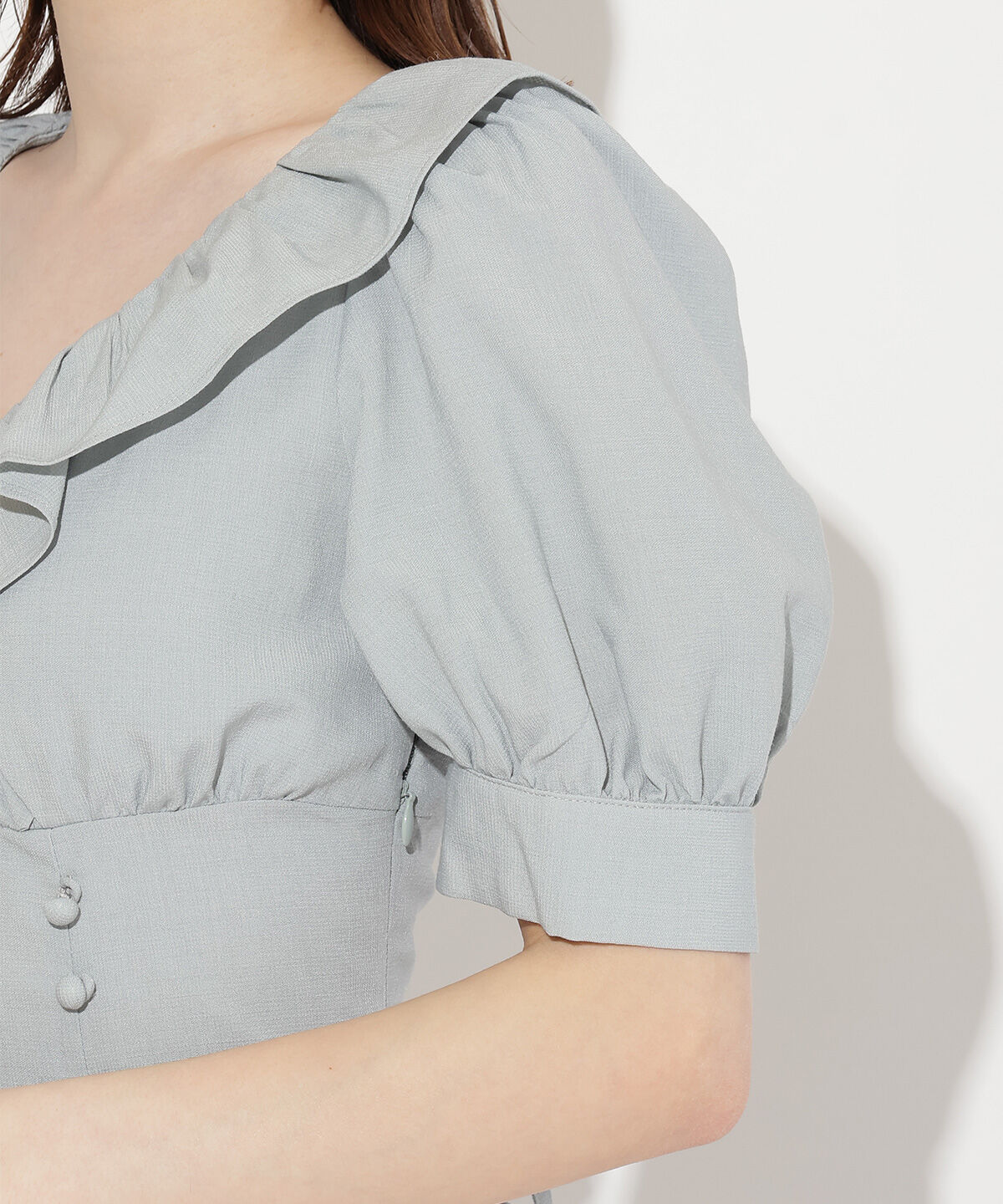 WILLSELECTION「フリルカシュクールフレアワンピース」|ワンピース|