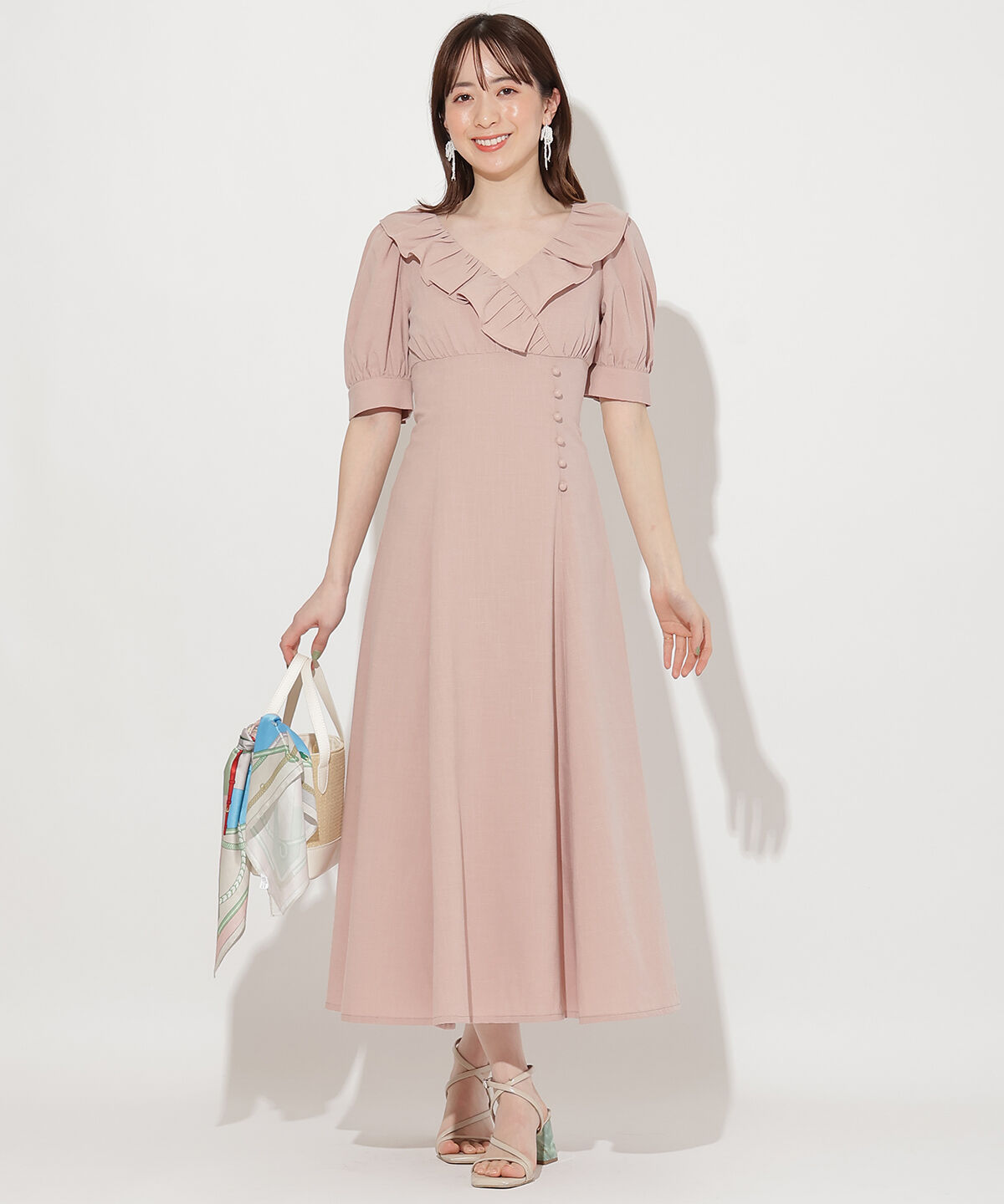 WILLSELECTION「フリルカシュクールフレアワンピース」|ワンピース|