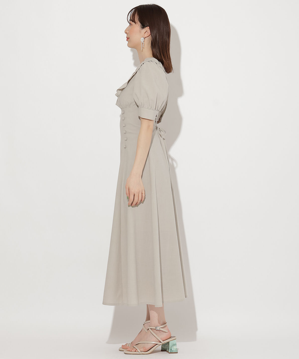 WILLSELECTION「フリルカシュクールフレアワンピース」|ワンピース|