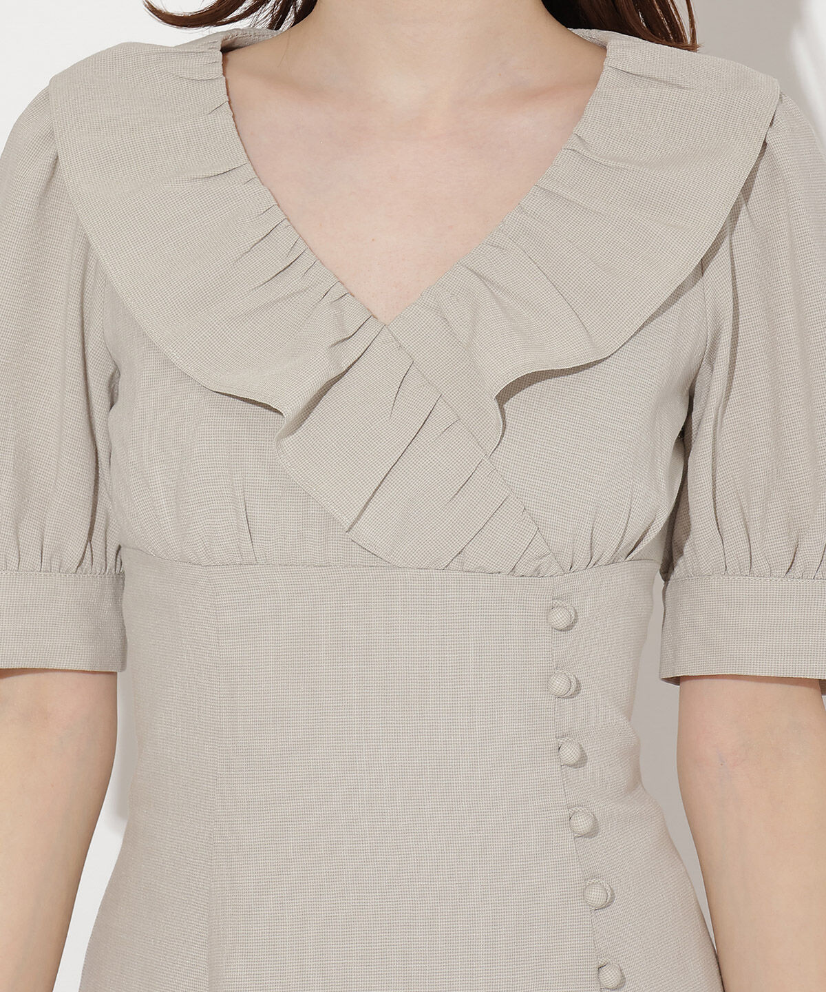 WILLSELECTION「フリルカシュクールフレアワンピース」|ワンピース|