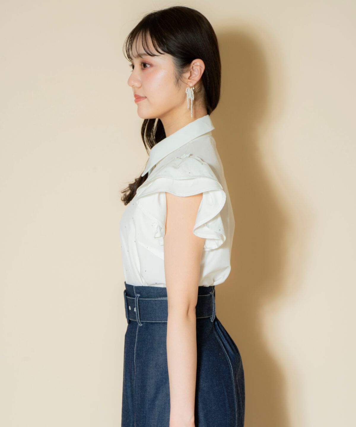 WILLSELECTION「キラキラビジューブラウス」|シャツ・ブラウス|