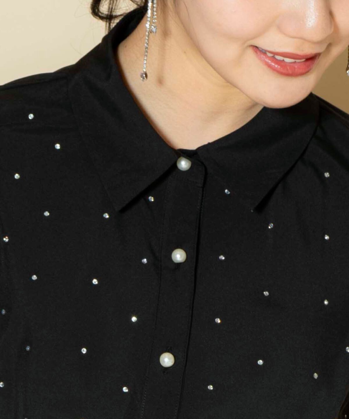 WILLSELECTION「キラキラビジューブラウス」|シャツ・ブラウス|