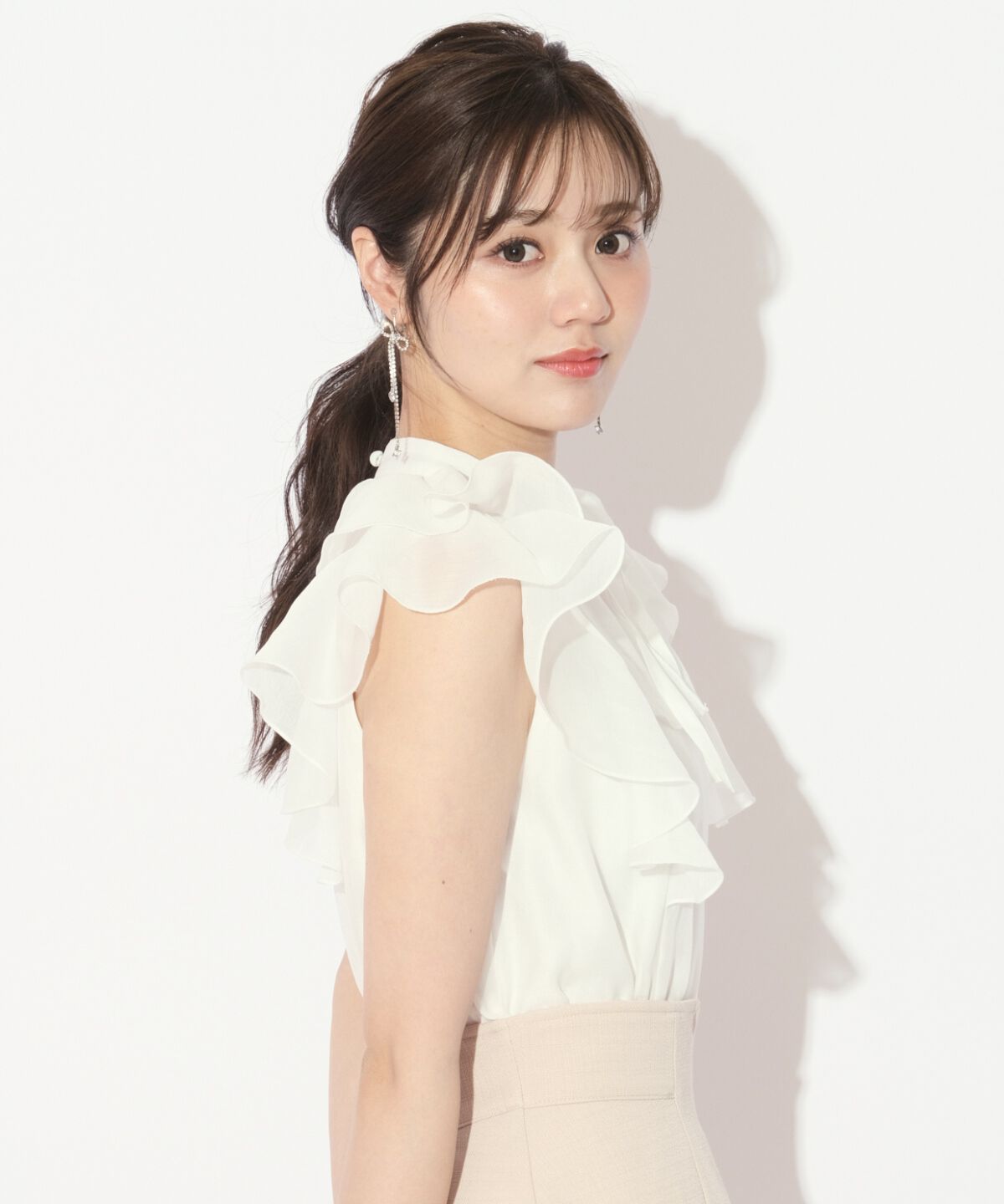 WILLSELECTION「ナローリボンシアーブラウス」|シャツ・ブラウス|