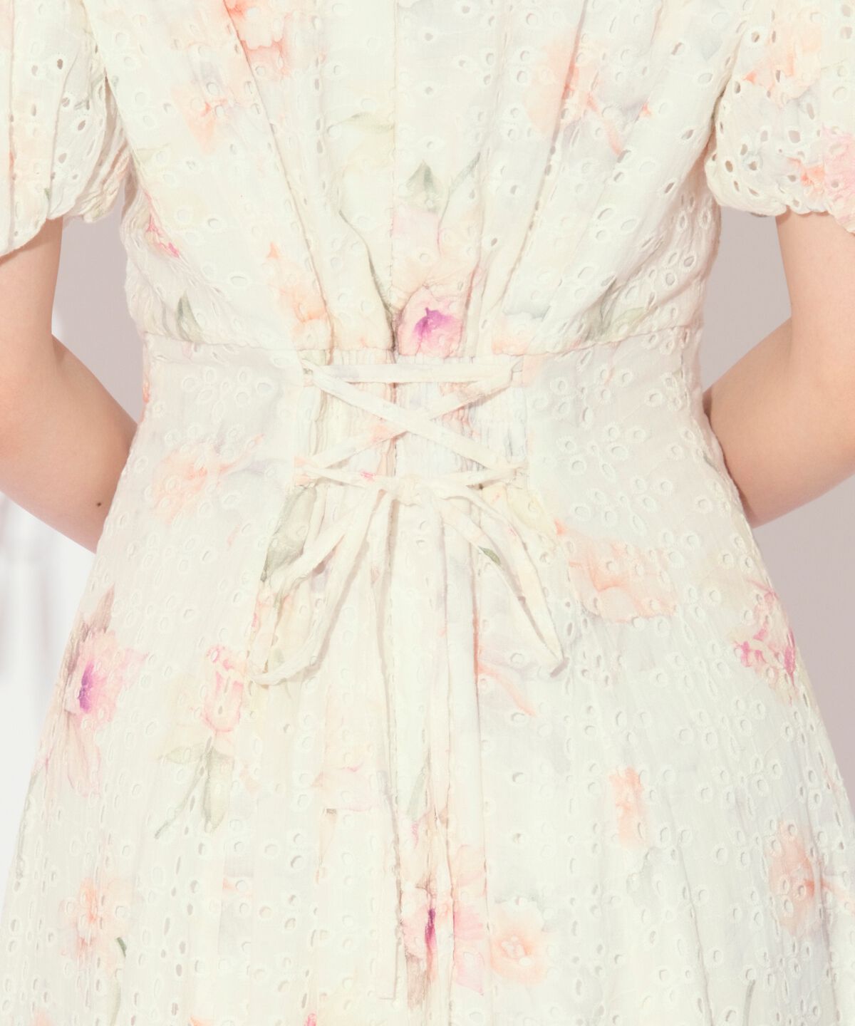 WILLSELECTION「レースフラワープリントワンピース」|ワンピース|